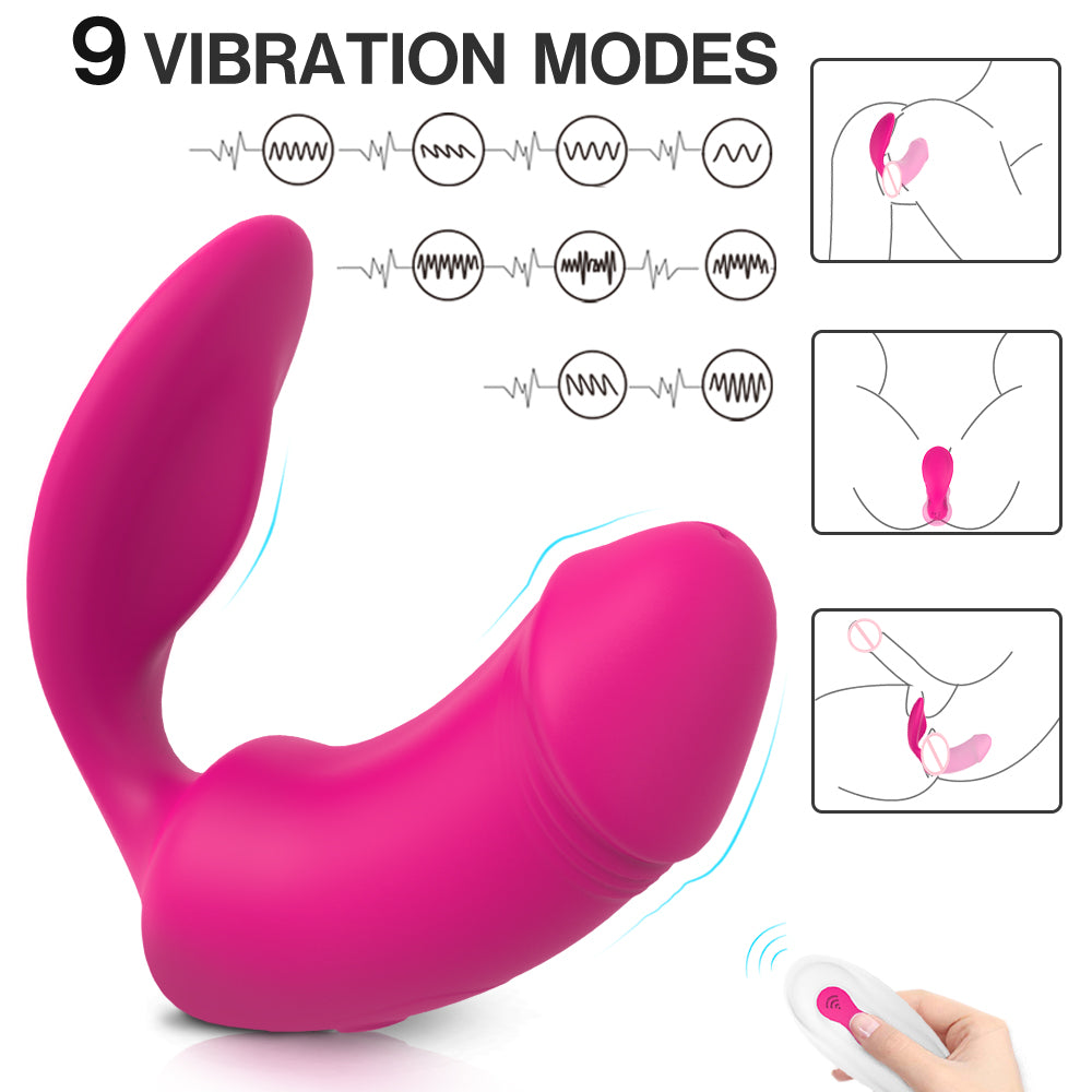 Invisible Wearable Vibrator G-spot Stimulator Wearable Dildo-EROSREALM