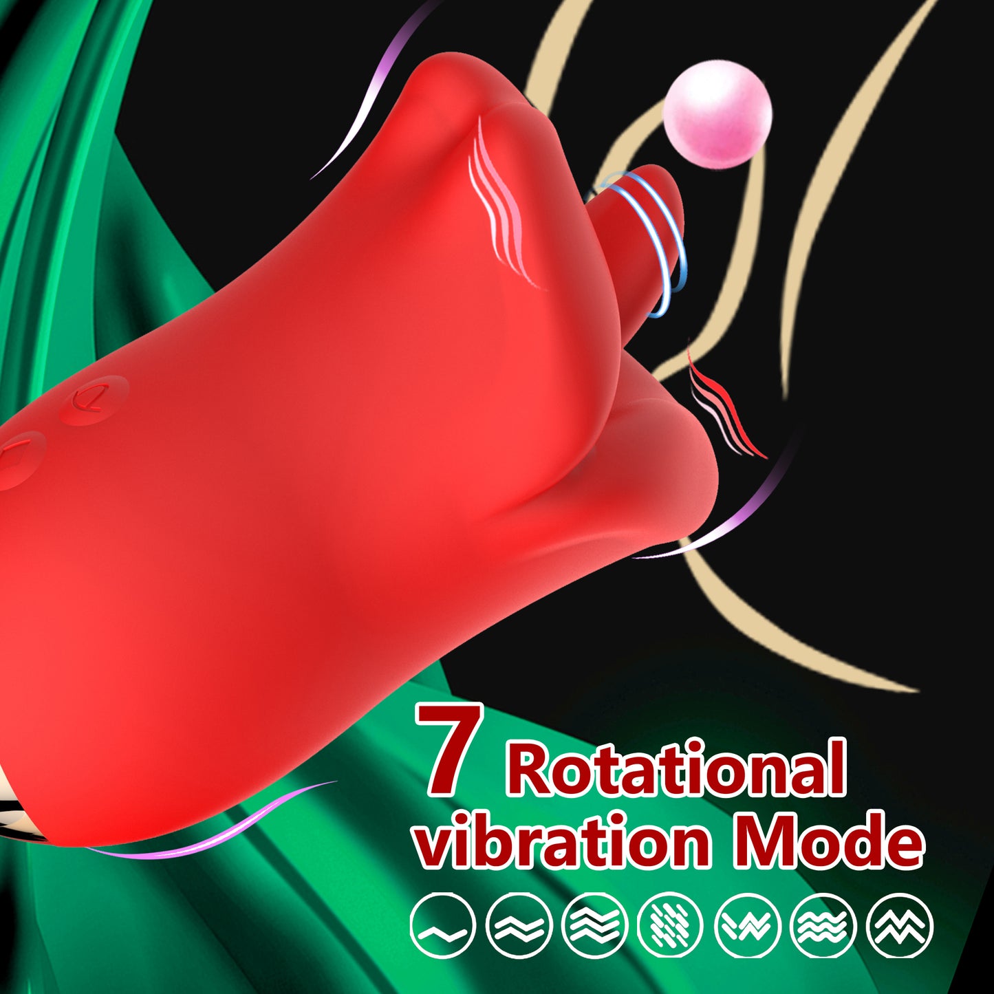 Ruby Nibbler 2-in-1 Rotating & Licking Vibrator-EROSREALM