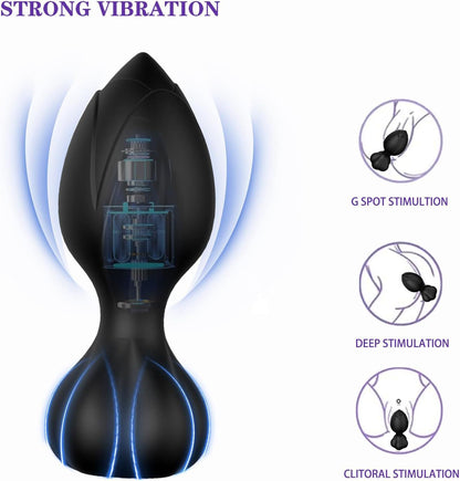 App Remote Control 10 Frequency Anal Vibrator-EROSREALM