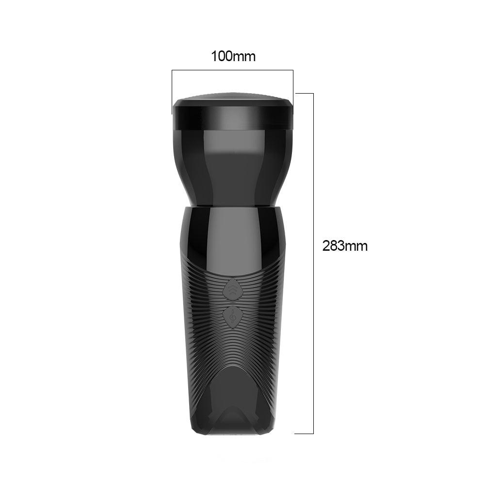 7 Frequency Telescopic Vibration Flashlight Masturbation Cup-EROSREALM