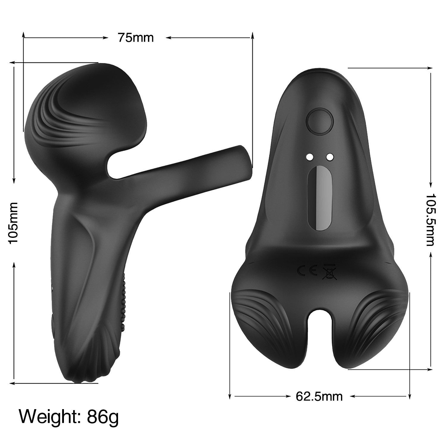 Remote Control Cock Ring Silicone Ring Electric Prostate Massager-EROSREALM