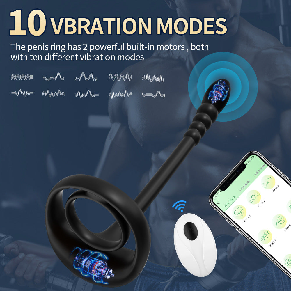 App / Wireless Remote Control Vibration Penis Ring For Couples-EROSREALM