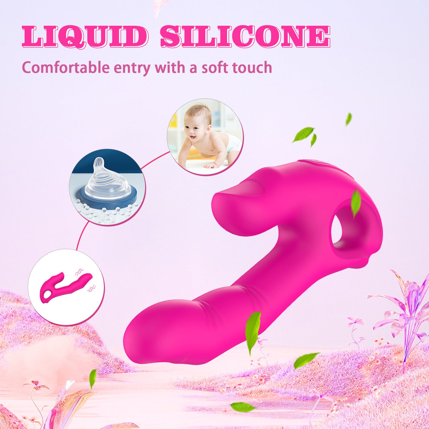 2-in-1 Finger-shaped Vibrator-EROSREALM