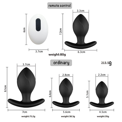 Four Sizes App / Wireless Remote Control Anal Vibrator-EROSREALM