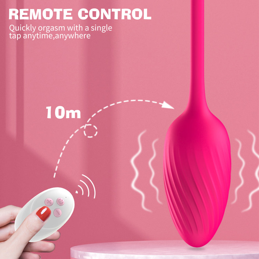 Remote Control Vibrating Egg Built-in Kegel Ball Panties Vibrator-EROSREALM