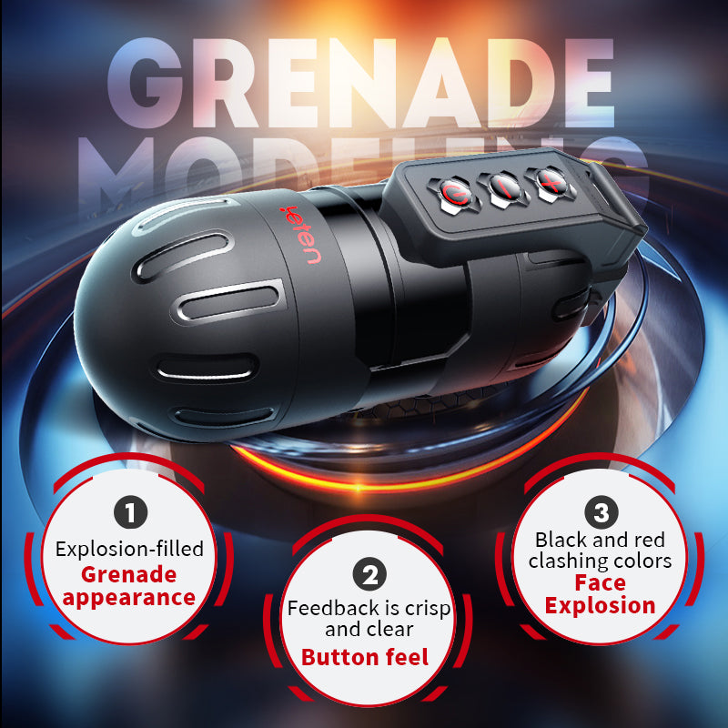 Leten Grenade App Control Vibration Masturbation Cup-EROSREALM