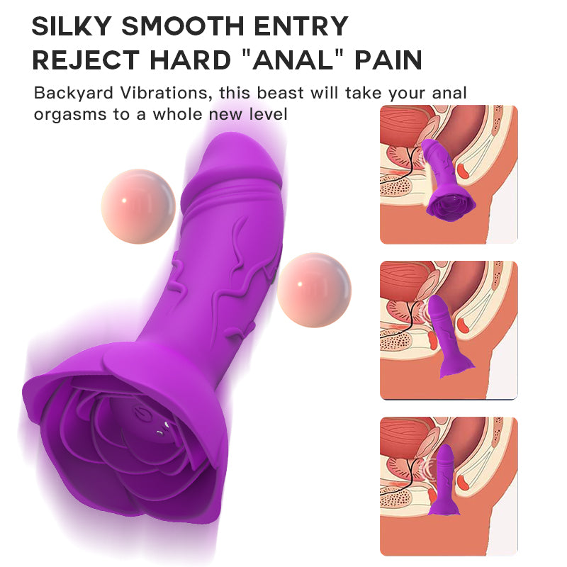 Wireless Remote Control Vibrating Rose G Spot Stimulator-EROSREALM