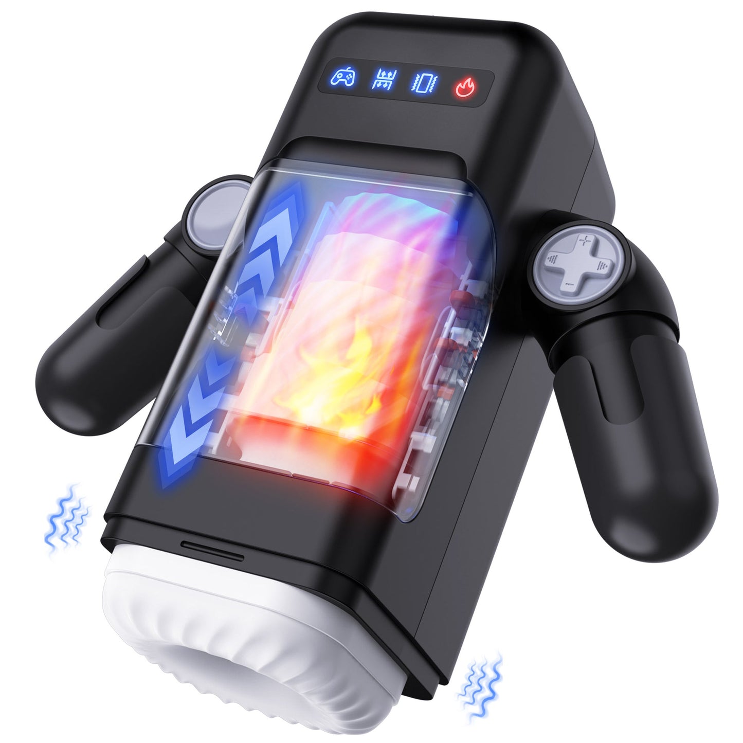 Game Cup Thrusting Vibrating Masturbator With Heating Function-EROSREALM