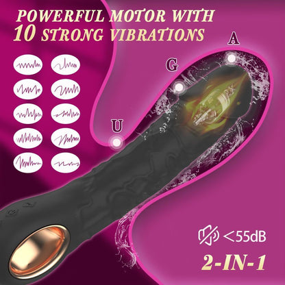 Handheld Heated Vibrating Bendable Dildo-EROSREALM