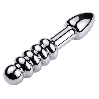 Double Head Metal Anal Plug Sex Toy For Men And Women-EROSREALM