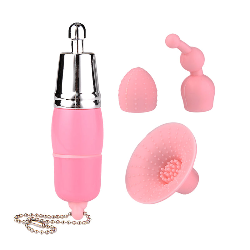 Mini 3 In 1 Vibrator Clitoris Stimulator Nipple Masturbation Toy-EROSREALM