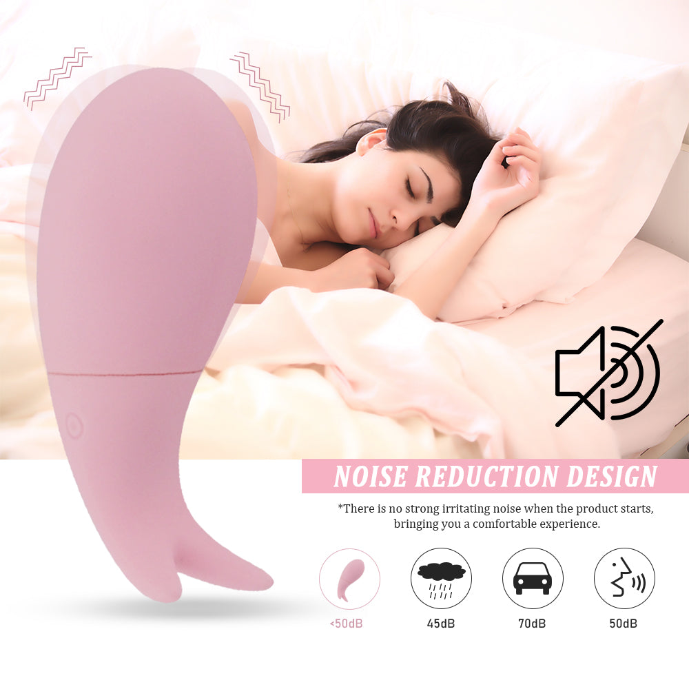 Baby Fish Invisible Mini Whale Vibrator Clitoris G-spot Stimulation USB Charging Vibrating Egg-EROSREALM