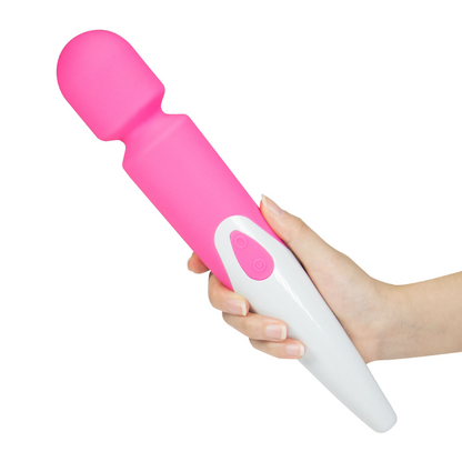 10 Speed Frequency Silicone Waterproof Wand Vibrator-EROSREALM