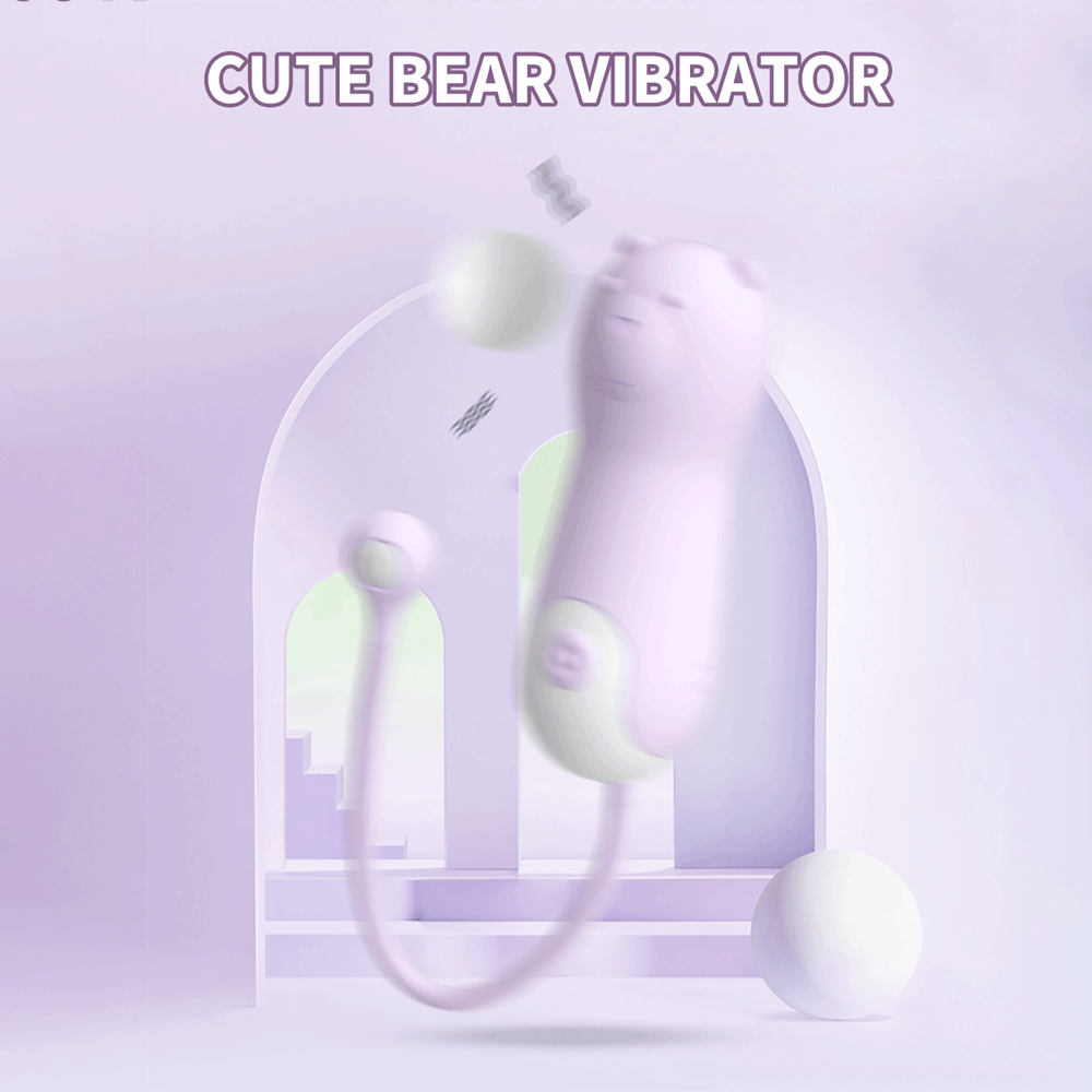 2 In 1 Cute Bear Vibrators 10 Frequency G-spot Massager