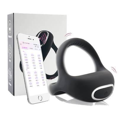 Vajra Circle App Remote Control Vibrating Penis Ring-EROSREALM