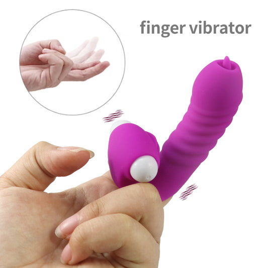 Tongue Licking Finger Cover Masturbator-EROSREALM