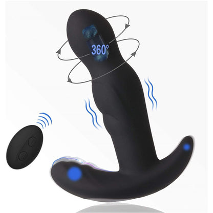 360 Degree Prostate Massager Rotating Anal Vibrator-EROSREALM