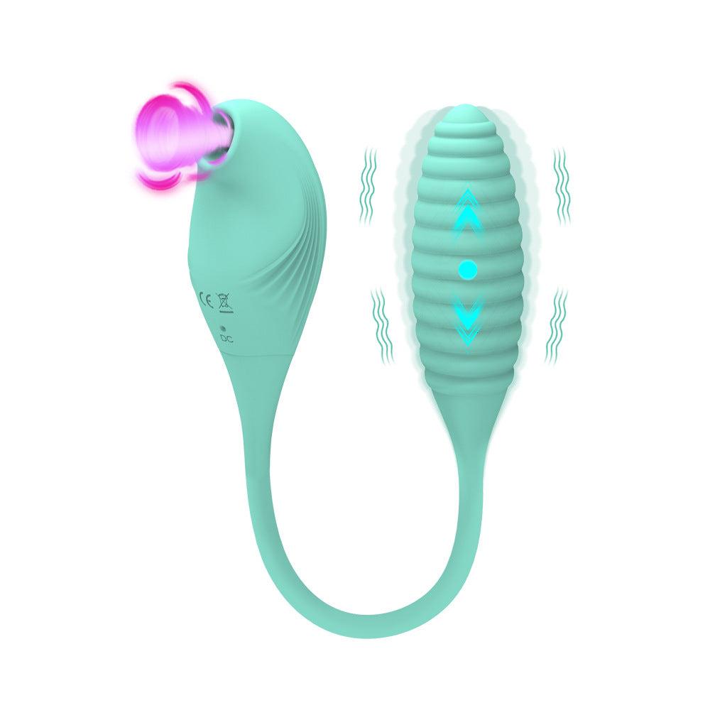 2 In 1 Clitoris Nipple Sucker Vibrating Egg G Spot Stimulator-EROSREALM