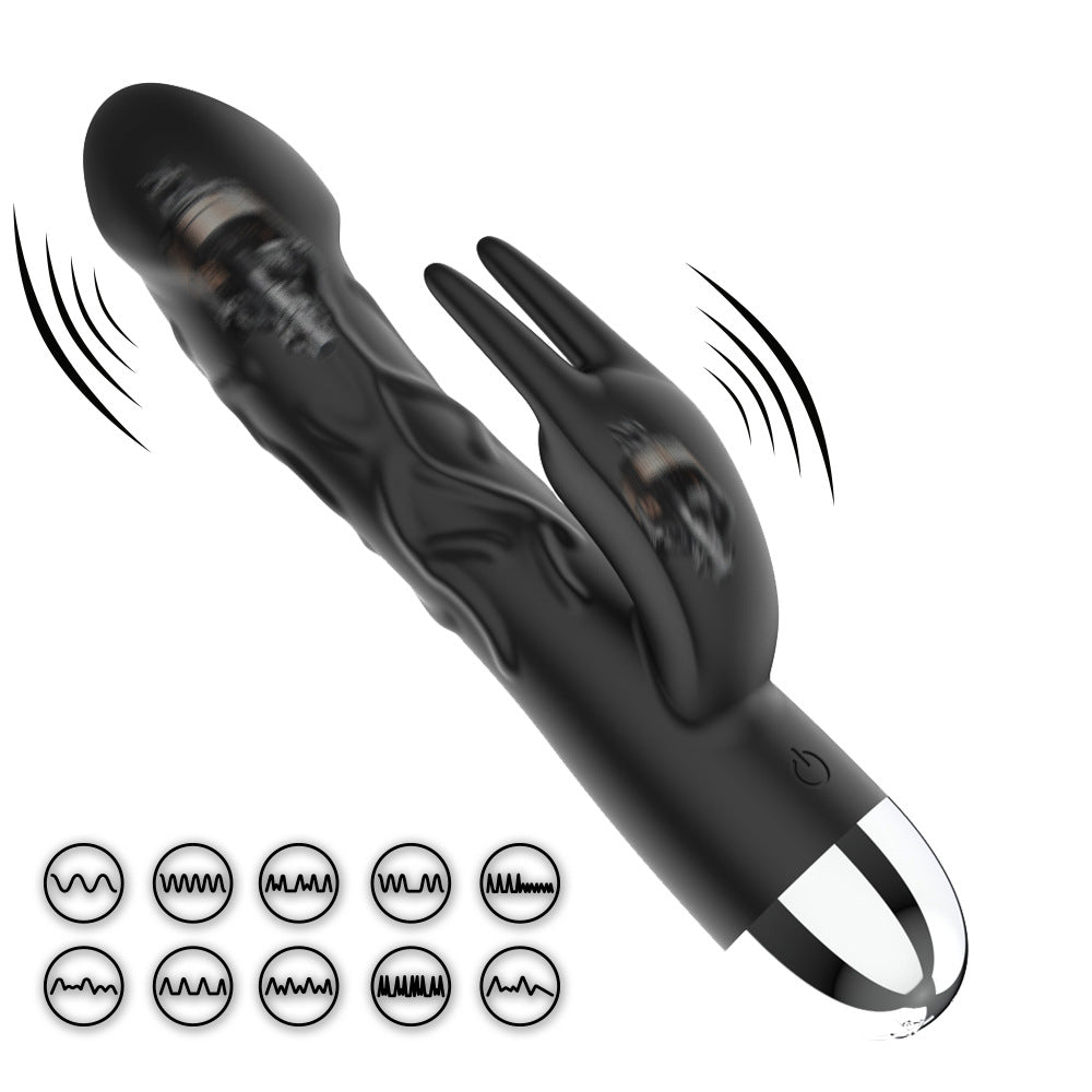 10 Vibrating Dildo Rabbit Vibrator G Spot Vibrator-EROSREALM