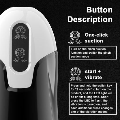 4-in-1 Interctive Voice Heating Suction And Vibration Masturbation Cup-EROSREALM