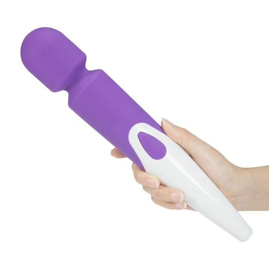 10 Speed Frequency Silicone Waterproof Wand Vibrator-EROSREALM