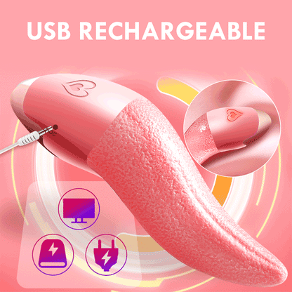 Simulated Heating Tongue Licking Vibrator