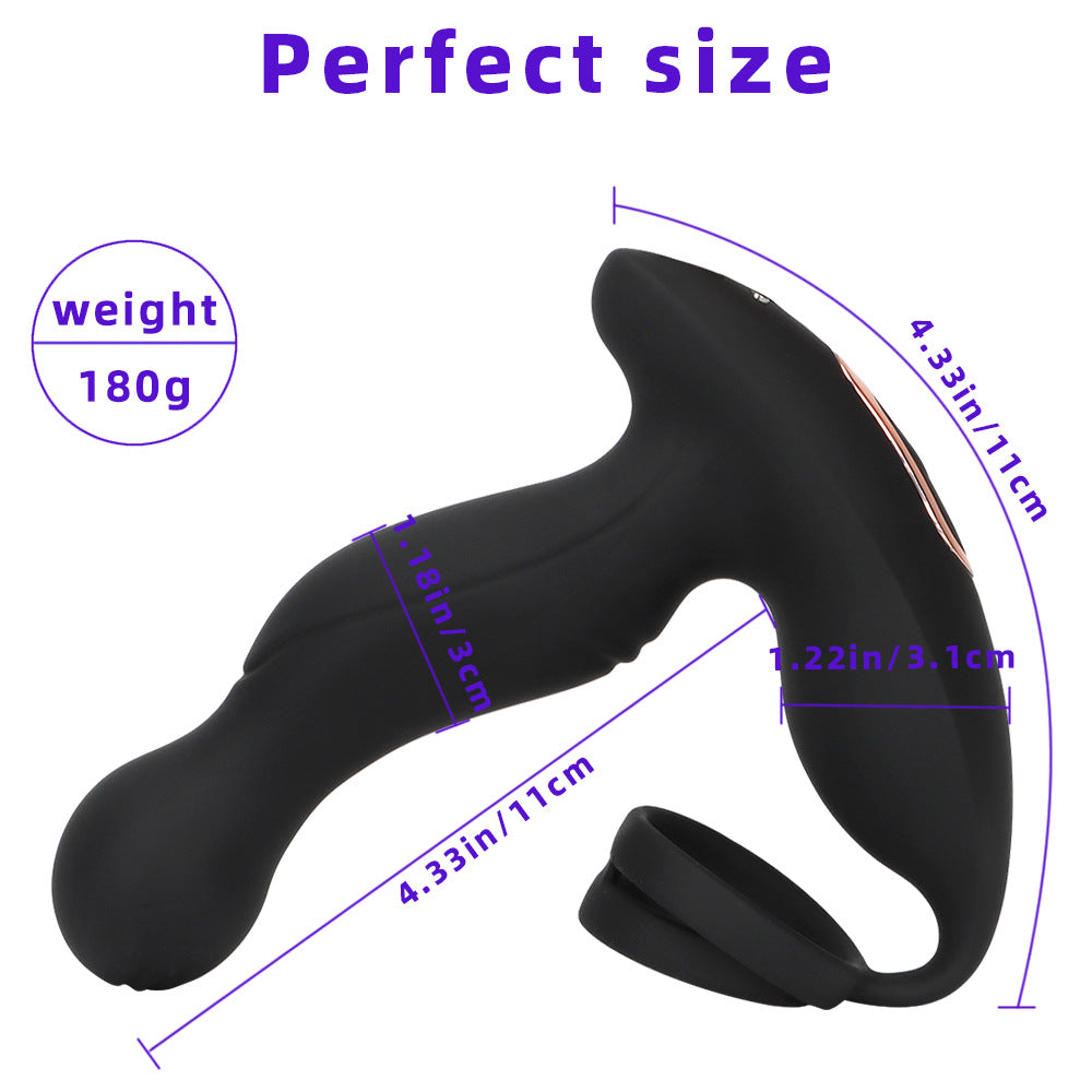 Wireless Remote Control Vibrating & Whirling Prostate Massager-EROSREALM