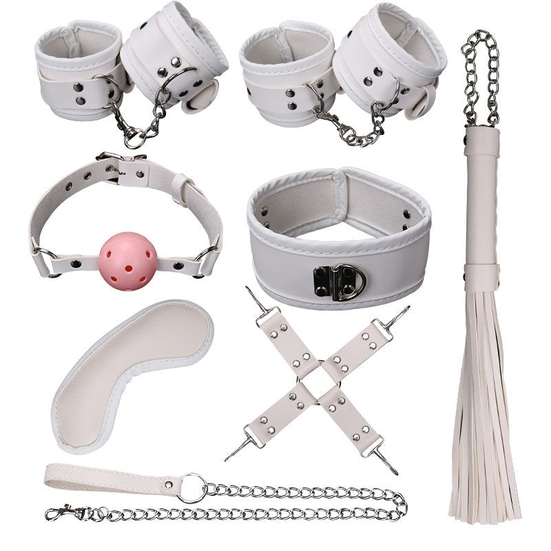 8-piece Plush Bondage Set-EROSREALM