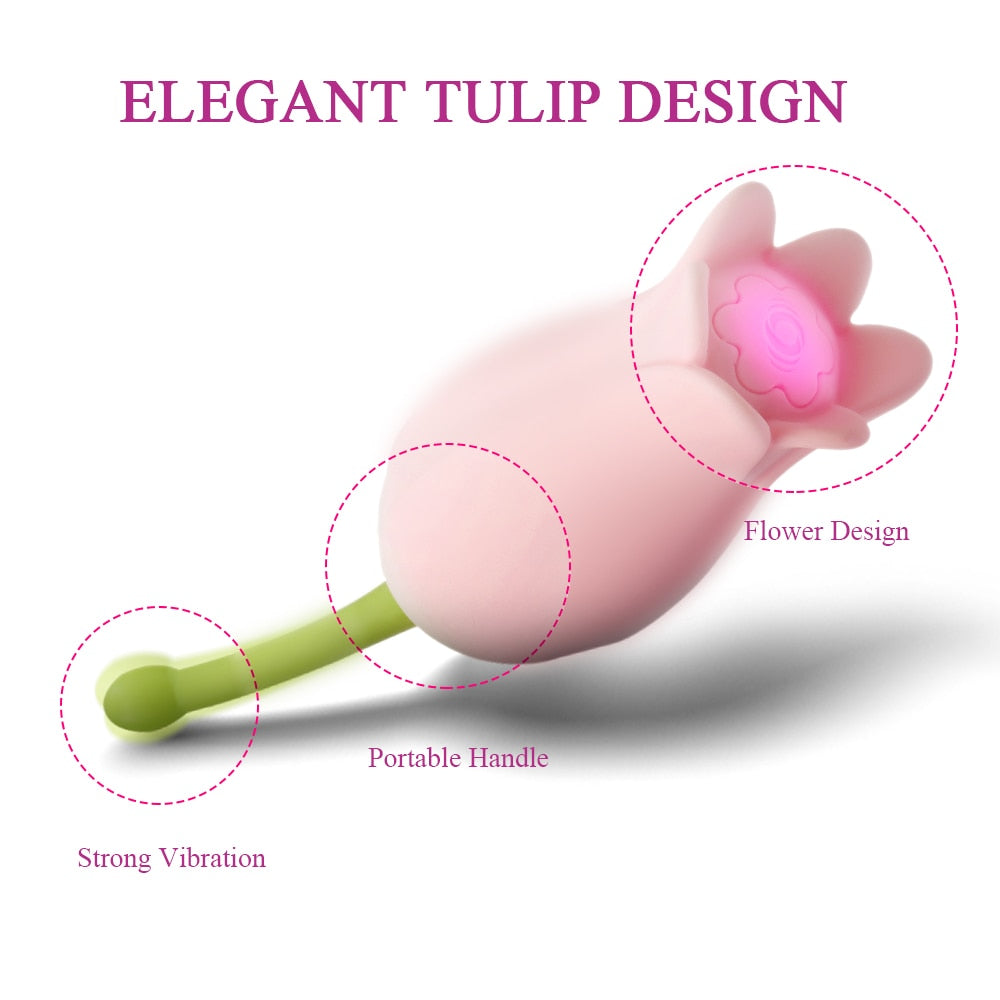 Pinpoint Rose Vibrator Precision Flower Toy-EROSREALM