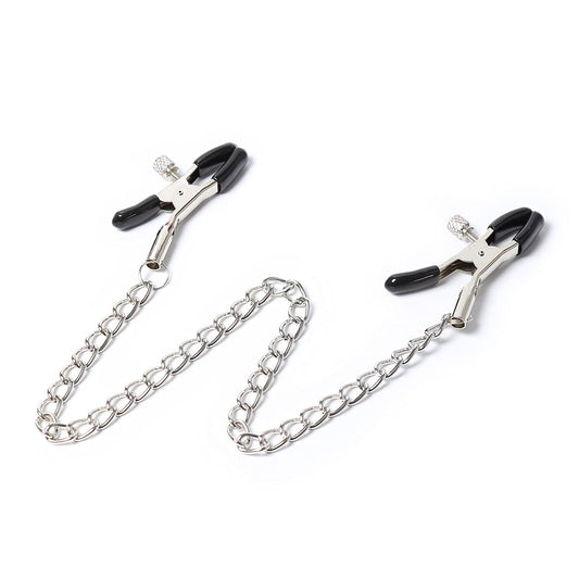 Sm Metal Nipple Clips With Silver Chain Nipples Sex Toy-EROSREALM