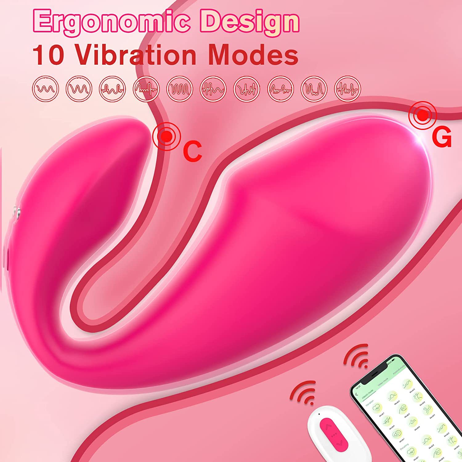 Wireless App Control Wearable Panties Vibrator Female G Spot Dildo G Spot Stimulator Vaginal Kegel Ball-EROSREALM