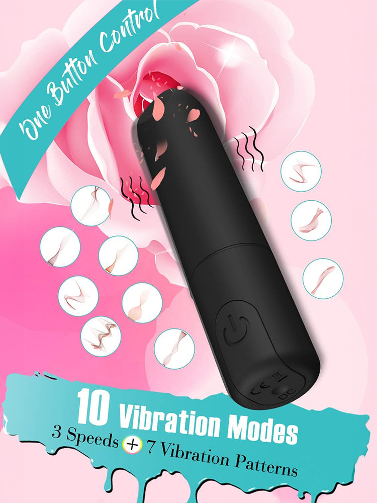 10 Vibration Modes Bullet Vibrator-EROSREALM