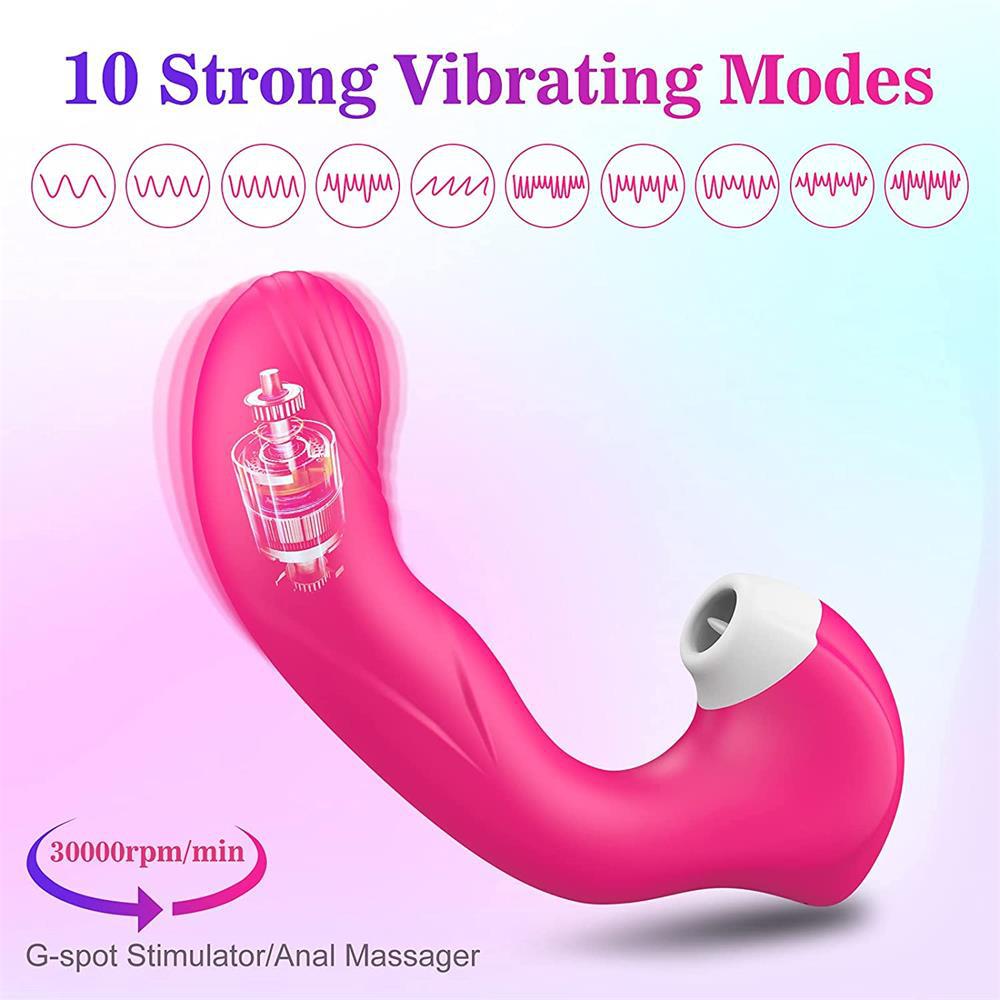 Adult Products 10 Frequency Vibrating Sucking Device-EROSREALM