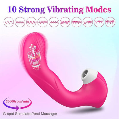 Adult Products 10 Frequency Vibrating Sucking Device-EROSREALM