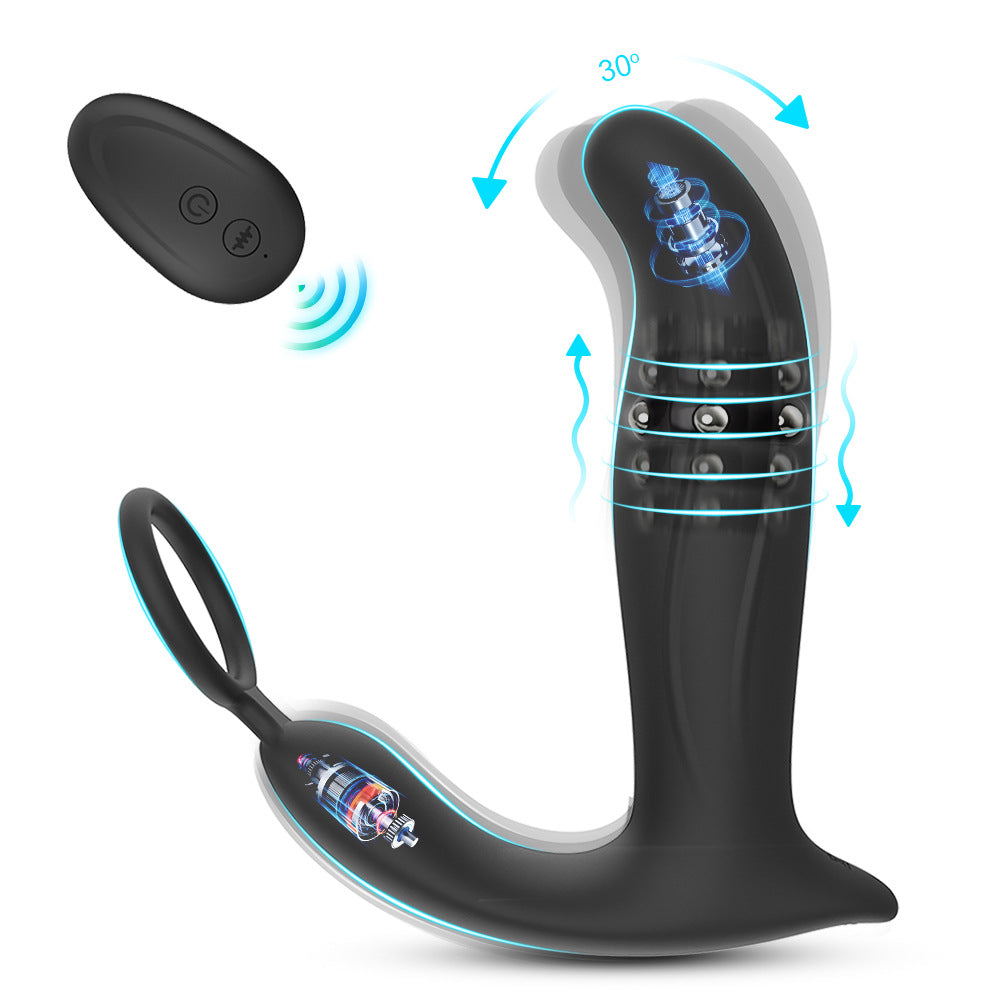 3-in-1 Wiggling Thrusting & Vibrating Prostate Massager-EROSREALM