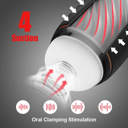 6 Vibration Sucking Automatic Masturbation-EROSREALM