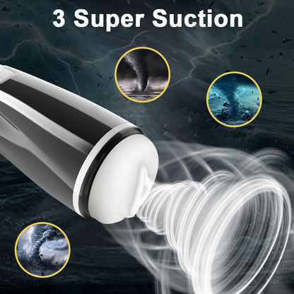 4-in-1 Interctive Voice Heating Suction And Vibration Masturbation Cup-EROSREALM