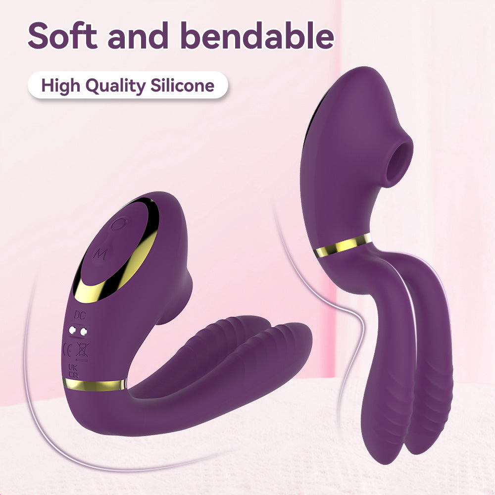 2 In 1 Sucking Vibration Wearable Clitoral G-spot Stimulator App Control-EROSREALM