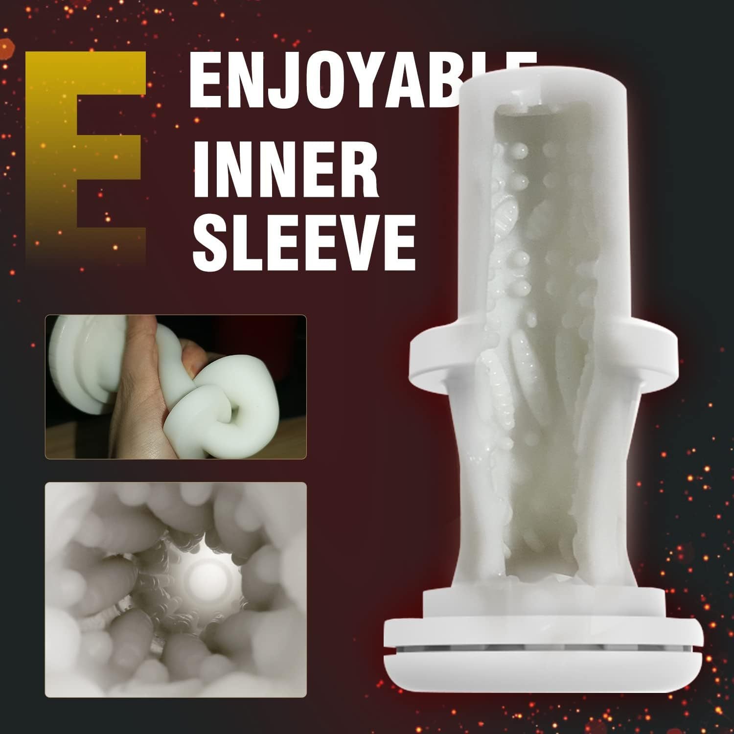 Detachable Sleeve Thrusting & Vibration Male Masturbator-EROSREALM