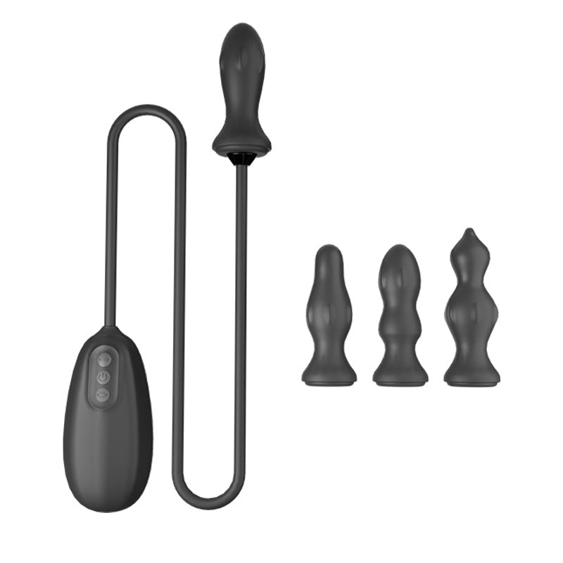 Remote Control Anal Vibrator With Three Heads-EROSREALM