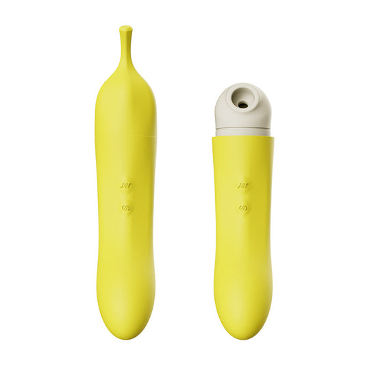 Cute Banana Vibrator Sucking G-spot Clitoris Stimulator-EROSREALM