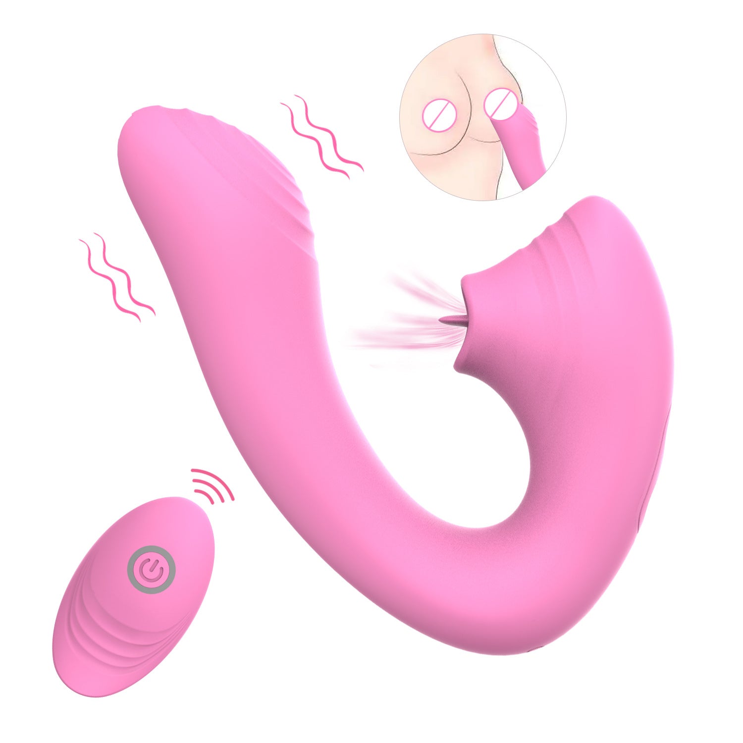 Wireless Remote Control Tongue-licking Panty Vibrator-EROSREALM