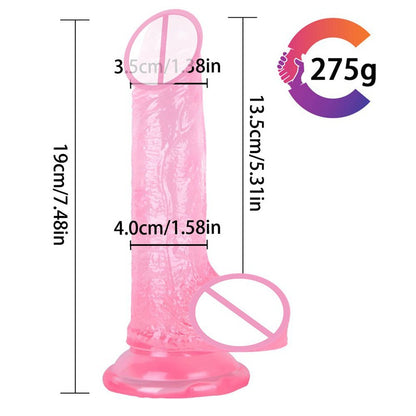 7 Inch Jelly Dildo-EROSREALM