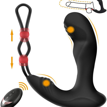 Anal Plug Remote Control Prostate Massager With 9-frequency Vibrating-EROSREALM