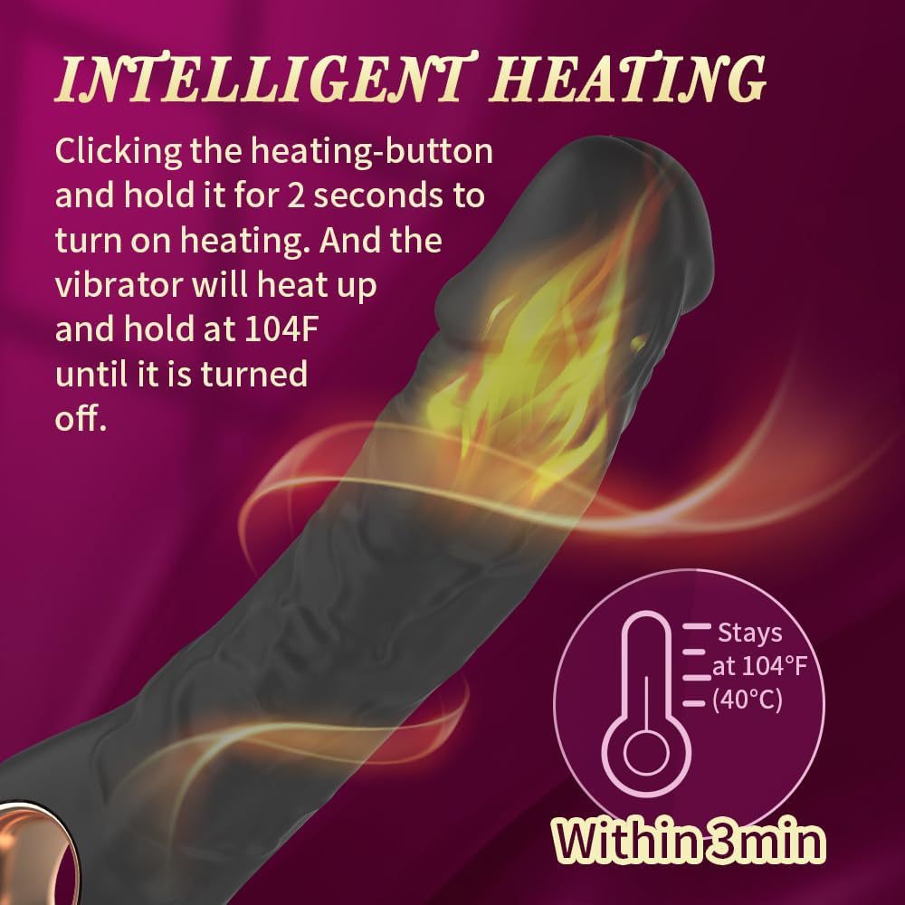 Handheld Heated Vibrating Bendable Dildo-EROSREALM