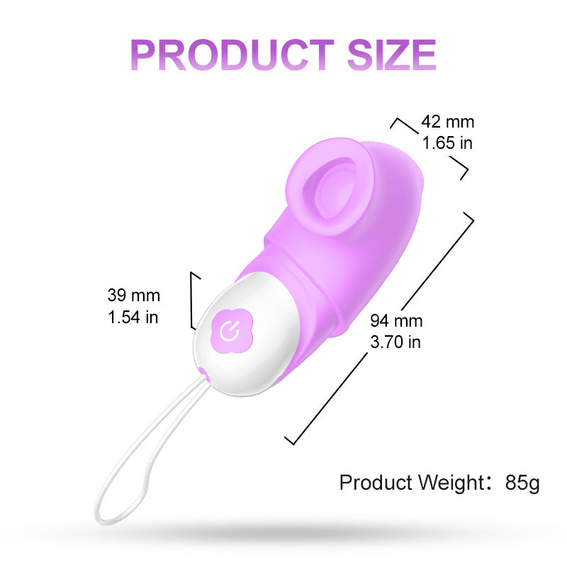 Rechargeable Remote Control Cute Vibrator with Detachable Nozzle-EROSREALM