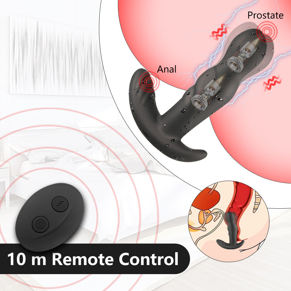 360 Degree Prostate Massager Rotating Anal Vibrator-EROSREALM