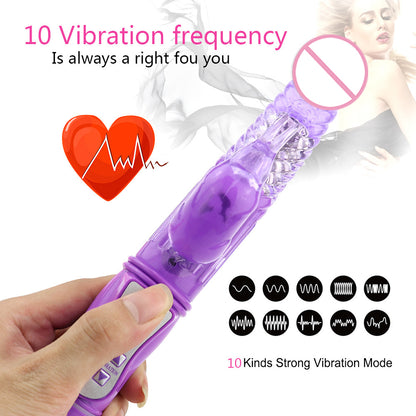 G-spot Dildo Rabbit Vibrator-EROSREALM