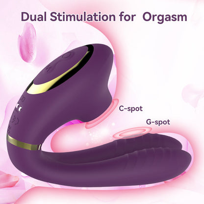 2 In 1 Sucking Vibration Wearable Clitoral G-spot Stimulator App Control-EROSREALM