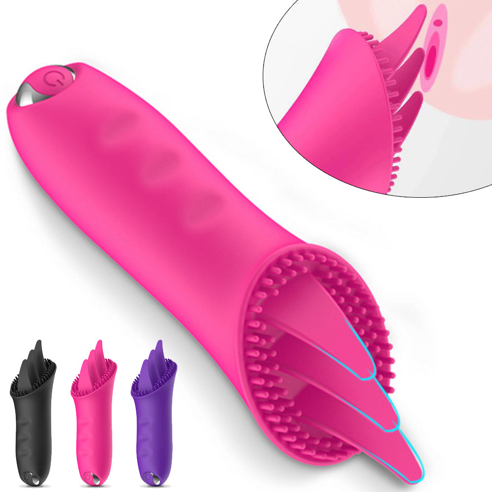 10-frequency Tongue Licking Vibrator Nipple G-spot Clitoris Stimulator-EROSREALM